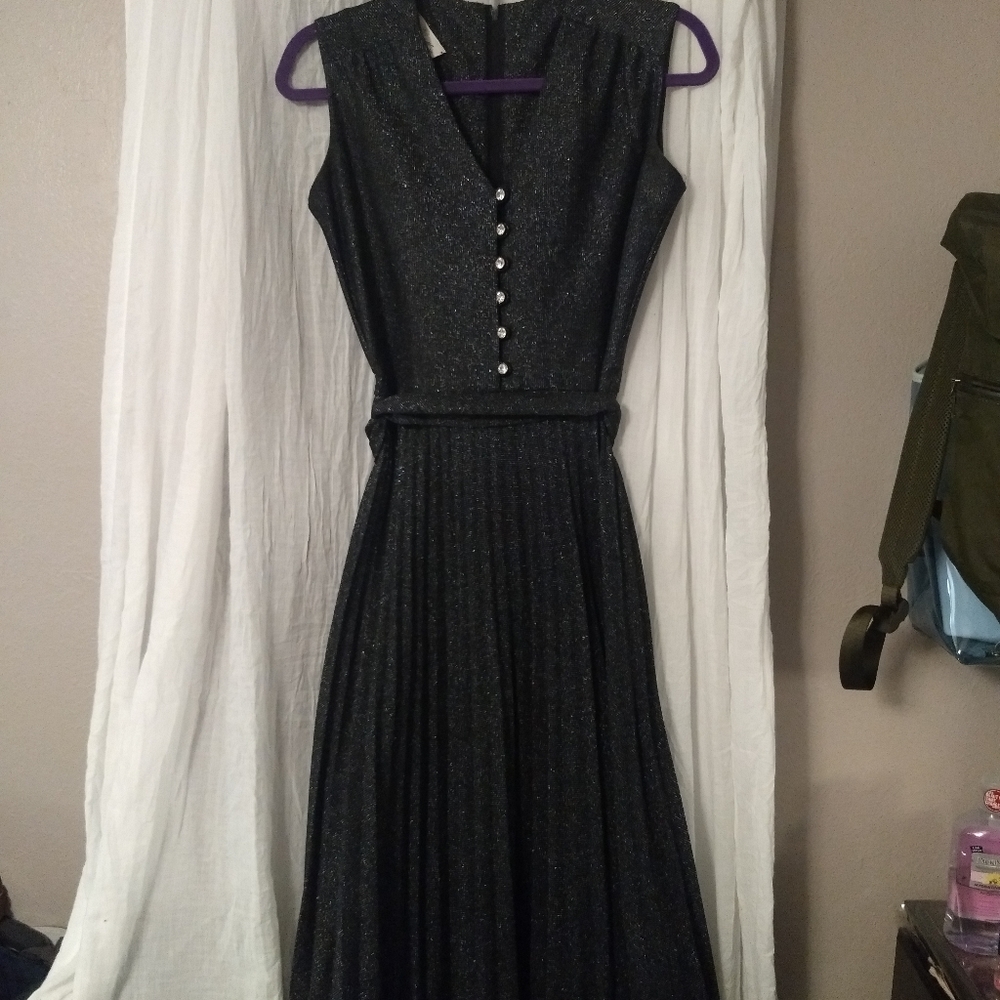 Vintage black sparkle dress